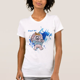 Voel het! Cartoon T-shirt / kleding