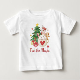Voel het magische kerst Baby T-shirt