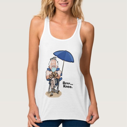Voel het merk... met Bernie & zijn Mittens-shirt Tanktop (Voorkant)