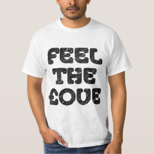 Voel het £ ove - ruw potlood-effect t-shirt