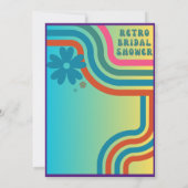 Voel het Ritme! Kosmische Retro 70-er Jaren Bruilo Kaart (Achterkant)