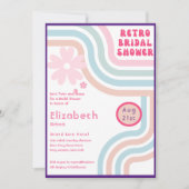 Voel het Ritme! Kosmische Retro 70s Bruidsdouche Kaart (Voorkant)