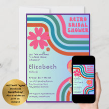 Voel het Ritme! Kosmische Retro 70s Bruidsdouche