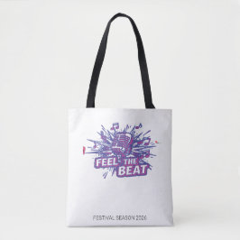 Voel het Ritme | Retro Microfoon Persoonlijke Musi Tote Bag