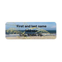 Voel het strand terug adres labels