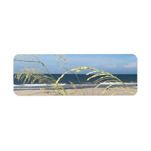 Voel het strand terug adres labels (Voorkant)
