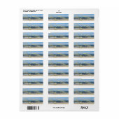 Voel het strand terug adres labels (Full Sheet)