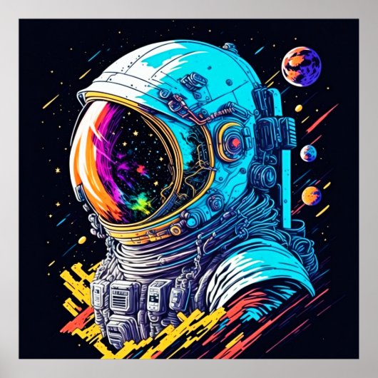 Voel het Universum in jezelf - Kosmische Odyssey Poster (Voorkant)