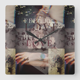 Voel het vierkante klok