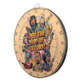 Voel het vuur van de overwinning dartbord (Voorkant Rechts)