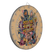 Voel het vuur van de overwinning dartbord (Voorkant Links)