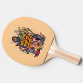 Voel het vuur van de overwinning tafeltennisbatje (Zijkant)