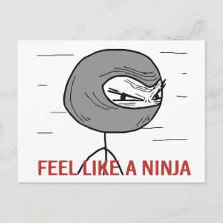 Voel je als een Ninja Briefkaart