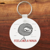 Voel je als een Ninja Sleutelhanger (Voorkant)