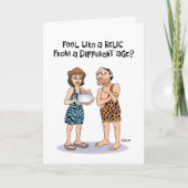 "Voel je als een relikwie?" 50ste verjaardag Kaart (Voorkant)