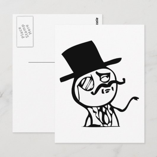 Voel je als een Sir meme strip Briefkaart (Voorkant / Achterkant)