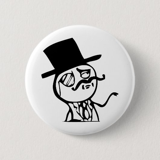 Voel je als een Sir meme strip Ronde Button 5,7 Cm (Voorkant)