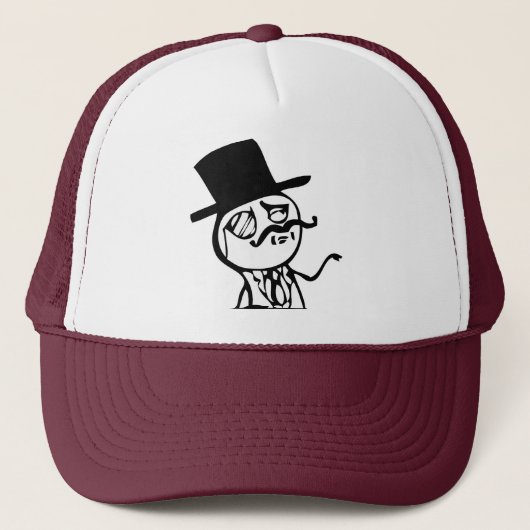 Voel je als een Sir meme strip Trucker Pet (Voorkant)