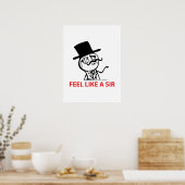 Voel je als een Sir - Poster (Keuken)