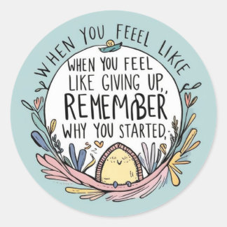 Voel je als het opgeven van Stickers