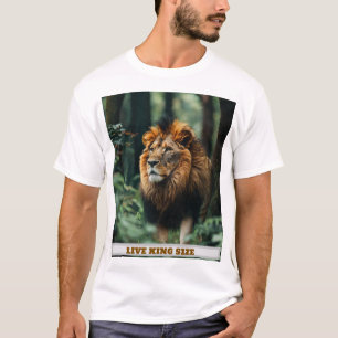 Voel je als King Lion Embossed T-shirt