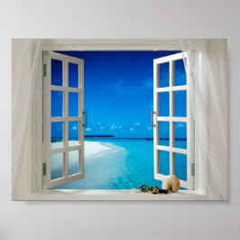 Voel je alsof je op de oceaan bent poster