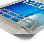 Voel je alsof je op de oceaan bent poster (Hoek)