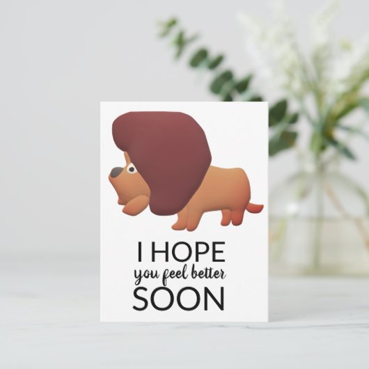 Voel je beter briefkaart (Staand voorkant)