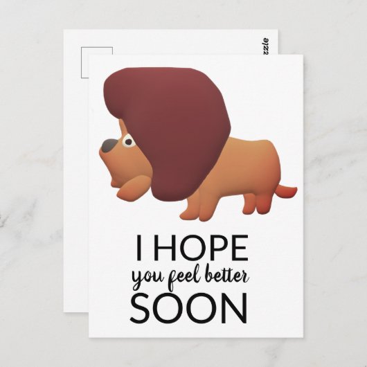 Voel je beter briefkaart (Voorkant / Achterkant)