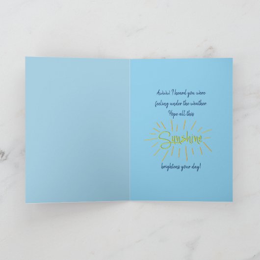 Voel je beter, onder het weer lachende zon kaart (Binnen)