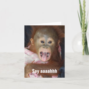 Voel je beter snel als je Aaahh zegt Kaart