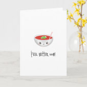 Voel je beter snel soep-Kaart Kaart (Gele Bloem)