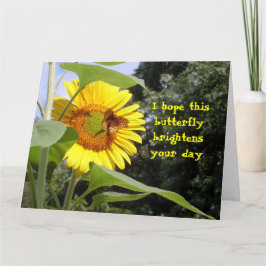 Voel je beter van Groot Butterfly Big Kaart