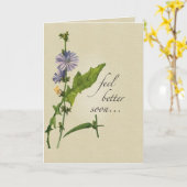 Voel je beter wilde bloemen, religieuze toon kaart (Gele Bloem)