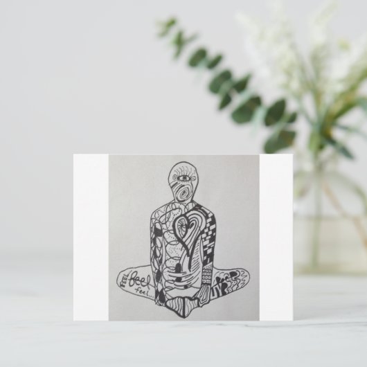 Voel je... briefkaart (Staand voorkant)