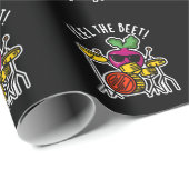 Voel je de biet grappig Veggie Pun Dark BG Cadeaupapier (Rol Hoek)