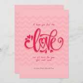 Voel je de liefde goed Wenskaart (Voorkant / Achterkant)