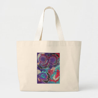 Voel je de muziek? Een gemengde Kunstverf van Medi Grote Tote Bag