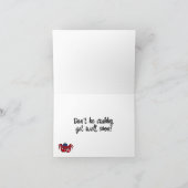 Voel je een beetje Crabby Get Well Kaart (Binnen)