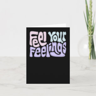 Voel je gevoelens Word Art Sticker 2 Kaart