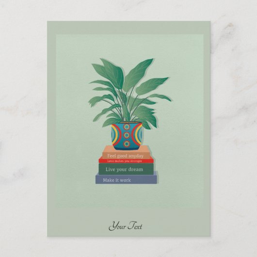 Voel je goed, elke dag Inspirerend woordkunst Briefkaart (Voorkant)