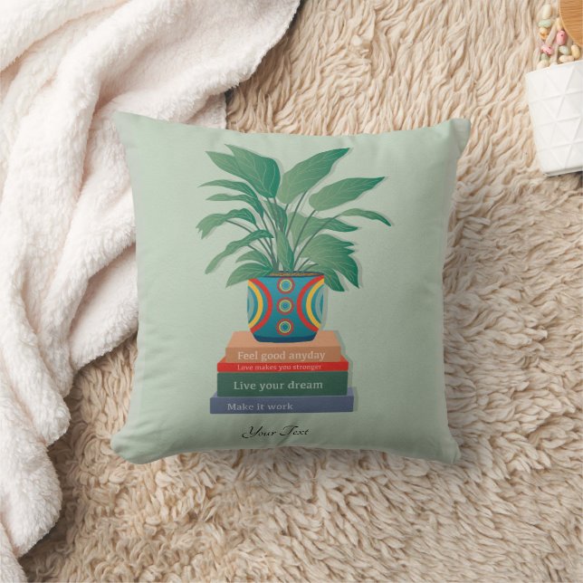 Voel je goed, elke dag Inspirerend woordkunst Kussen (Deken)