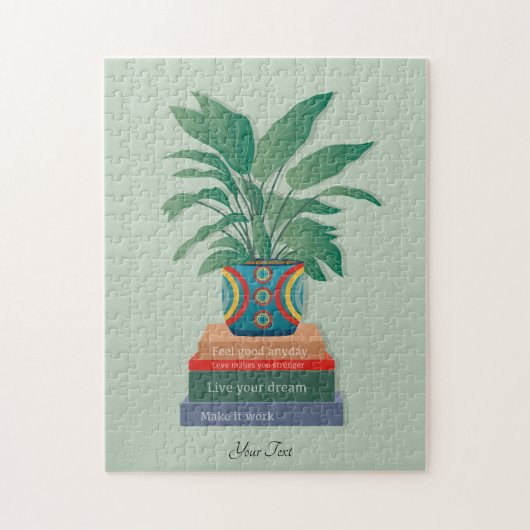 Voel je goed, elke dag Inspirerend woordkunst Legpuzzel (Verticaal)