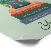 Voel je goed, elke dag Inspirerend woordkunst Poster (Hoek)