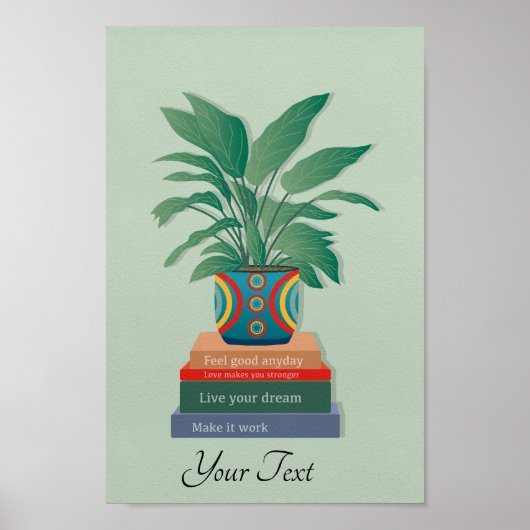 Voel je goed, elke dag Inspirerend woordkunst Poster (Voorkant)