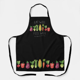 Voel je goed Waterverf organische groenten Schort