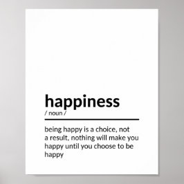 Voel je goede citaten over geluk poster