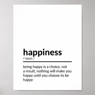 Voel je goede citaten over geluk poster
