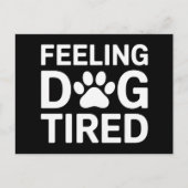 Voel je hond moe briefkaart (Voorkant)