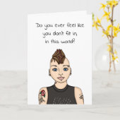 Voel je je alsof je in deze wereld past? kaart (Gele Bloem)